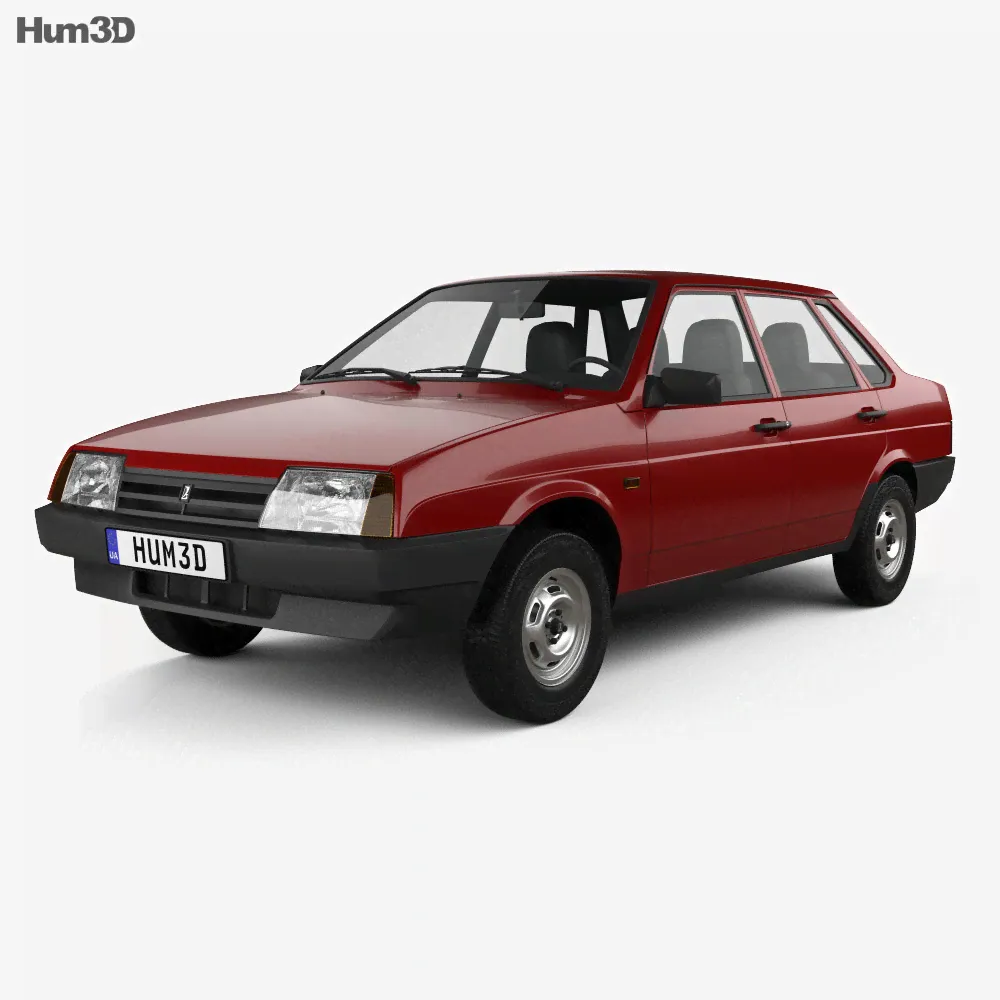 VAZ Lada 21099 2011 3D model-0