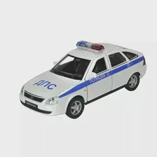 Welly 43645PB Велли модель машины 1:34-39 LADA PRIORA ПОЛИЦИЯ