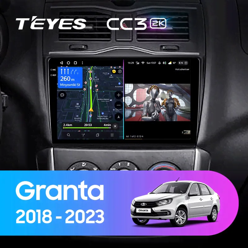 Teyes CC3 2K 360 6/128 LADA Granta Cross (2018-2023)-0
