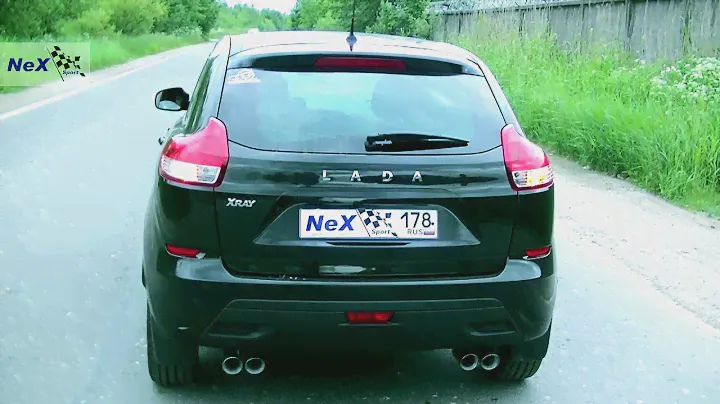 NeX® Lada XRAY. ЭКСКЛЮЗИВ! ТИЗЕР. Глушитель раздвоенный & 4 насадки. Вид & Звук & Hardcore