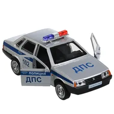 Машина металлическая ТЕХНОПАРК LADA-21099 СПУТНИК полиция