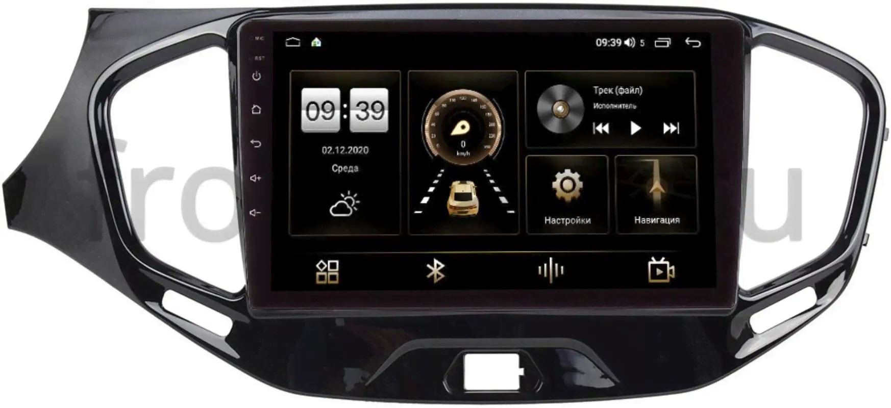 Штатная магнитола Lada Vesta, Vesta Cross 2017-2021 LeTrun 4196-9109 на Android 10 (6/128, DSP, QLed) С оптическим выходом