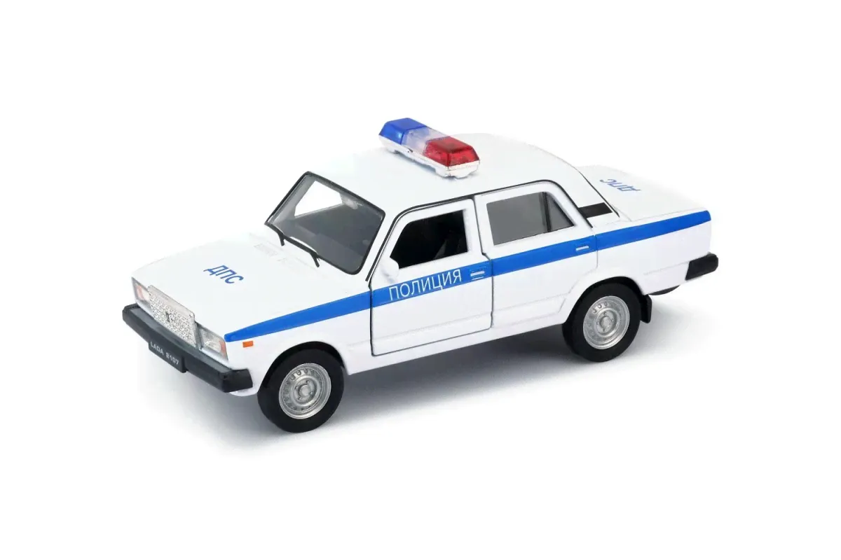 Машинка Welly LADA 2107 Полиция металлическая 1:34-39