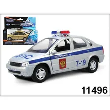 Машинка металлическая LADA KALINA полиция 1:34 (AUTOTIME, 11496)