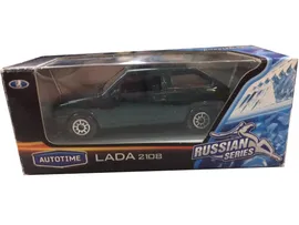 Коллекционная машинка Lada 2108 - Гражданская, зеленая, 1:60