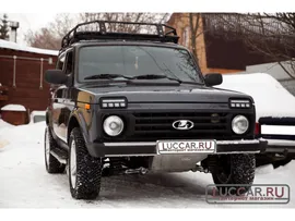 Светодиодные подфарники (надфарники) Lada 4х4 (Нива) с дневными ходовыми огнями (оригинал)