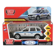 Машина LADA Granta Cross 2019 Полиция 12 см белая ТМ Техно