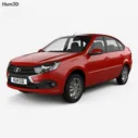 VAZ Lada Granta liftback 2024 3D model