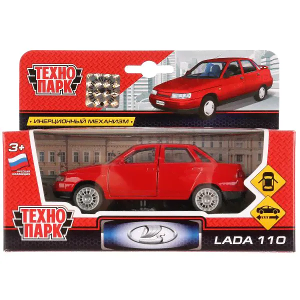 Машина металлическая ТЕХНОПАРК LADA 110 красн.-0