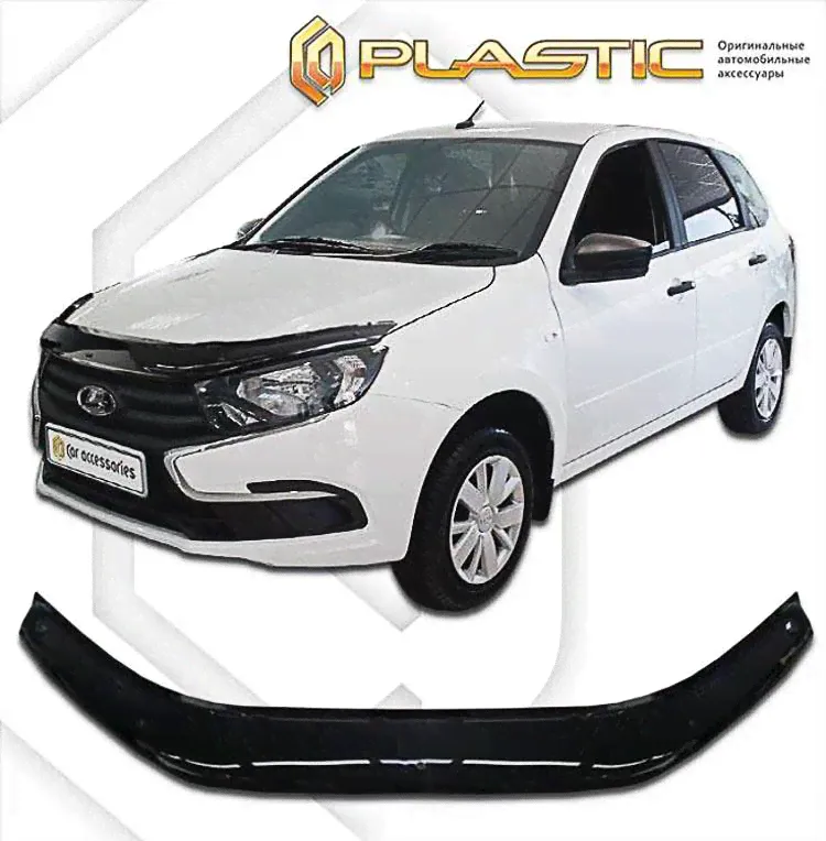 Дефлектор капота ВАЗ Lada Granta лифтбек 2018-н.в.-2