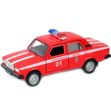 Модель машины Lada 2107 пожарная охрана Welly