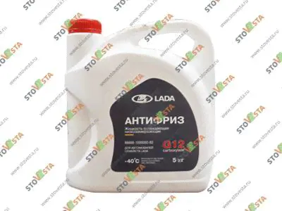 Антифриз Granta, Vesta, Largus, XRay (1.6 и 1.8) с 2011- Lada G12 красный 5 кг