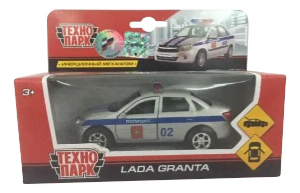 Полицейская Машинка Технопарк Lada Granta - Полиция, Разноцветный, lada Granta 'Полиция'