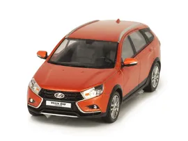 Масштабная модель Лада Веста Кросс универсал Lada Vesta SW Cross оранжевый металлик лучшая цена!