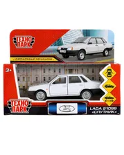 Машина "Технопарк" "Lada 21099: Спутник" инерционная металл белая