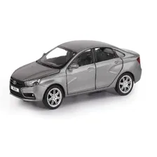 Машина "АВТОПАНОРАМА" LADA VESTA седан, 1/24, серый металлик