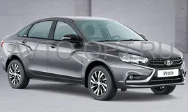 Бампер задний LADA Vesta / Vesta SW Крашеный 608 Плутон (серый) Оригинал АвтоВАЗ