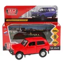 Машина металлическая ТМ Технопарк "LADA 4x4" 12см, двери открываются, инерционная