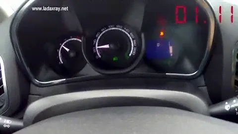LADA XRAY тест динамики до 100 км/час