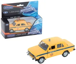 Автомобиль металлический LADA 2106 МИЛИЦИЯ 1:36 в коробке AUTOTIME 11466