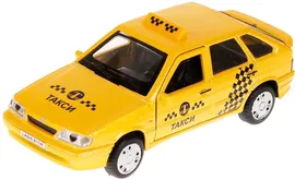 Автомобиль металлический инерционный LADA-2114 SAMARA ТАКСИ серия КЛАССИКА 12 см Цвет Жёлтый ТЕХНОПАРК 2114-12TAX-YE