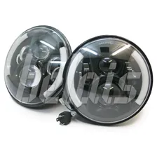 Фары светодиодные головного света LADA Niva, УАЗ, универсальные 7" (35.5 W, 4 LED CREE, 10-30 V, IP 67)