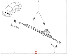 8450006828 LADA Рулевая рейка в сборе для Lada Vesta