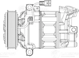 Компрессор кондиционера Luzar для Lada Vesta I 2015-2024. Артикул LCAC 0178