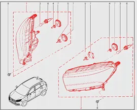 Блок-фара ТД ОАТ для Lada XRAY