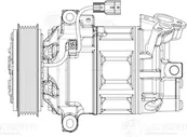 Компрессор кондиционера Luzar для Lada Vesta I 2015-2024. Артикул LCAC 0178