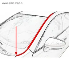 Водосток лобового стекла Lada Vesta универсал, Cross 2017-