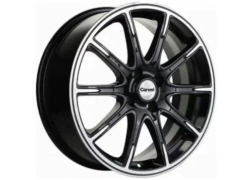 Khomen Wheels KHW1707 (Lada Vesta Cross) 6,5x17/4x100 ET43 D60,1 Black-FP matt