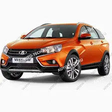 Крыло переднее левое LADA Vesta SW Cross крашеное 221 Ледниковый (белый) Lada 8450102331-221