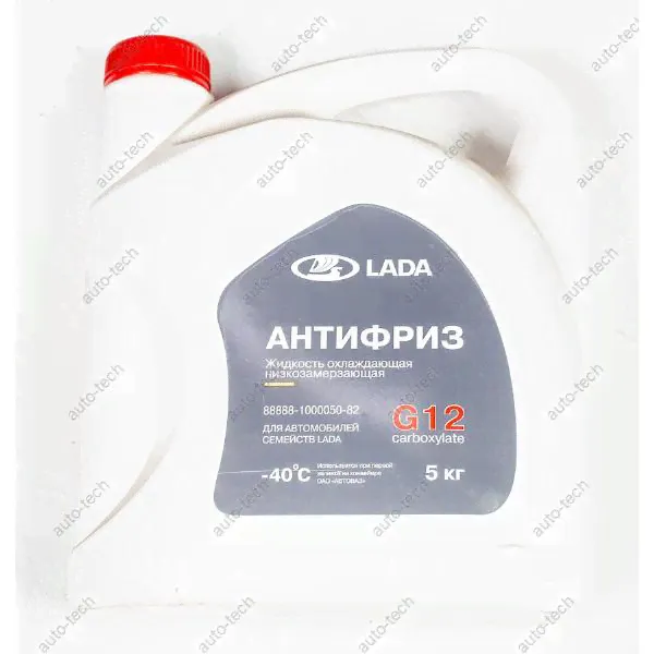 Антифриз G12 carboxylate 5л. красный (охлаждающая жидкость) (в уп.АвтоВАЗ) Lada 88888100005082-0